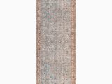 Djanira Ocean Rust area Rug Art Of Knot Cadarn Beige Traditional 2’6″ X 8′ Machine Washable Runner area Rug