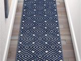 Does Marshalls Sell area Rugs Well Woven Cannes Blue Indoor Outdoor Diamond area Rug 2×7 2 3" X 7 3" Runner High Traffic Stain Resistant Traditional Geometric Carpet