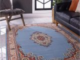 Does Roomba Work On area Rugs Unique Loom Reza area Rug 5 X 8 Light Blue