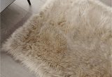 Dolcehome Plush Memory Foam area Rug soft Faux Sheepskin Fur area Rug Beige Fluffy Rug Plush Chair …