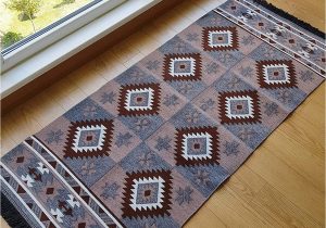 Double Sided Bathroom Rugs Secret Sea Collection Mexican area Rug Double Sided Washable 2 5 X 6 Brown Grey