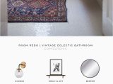 Eclectic Living Bath Rug Room Redo