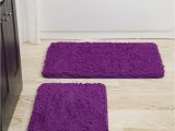 Eggplant Colored Bath Rugs Hastings Home Hastings Home Bathroom Mats 32-in X 21-in Purple …