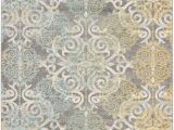 Elson Ivory Gray area Rug Elson Damask Grey Ivory area Rug