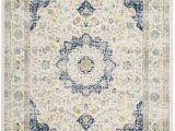 Elson Ivory Gray area Rug Elson Power Loom Ivory Blue Rug