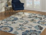 Encore Hand Carved area Rugs Kornegay Floral Hand Knotted Tan/blue/brown area Rug