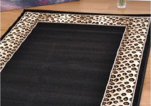 Extra Large area Rugs Amazon Animal Leopard Print area Rugs now In 7 Sizes Cheap Small Extra Runner soft Safari Leopard Border Frame Black Mats Rug 120x170cm
