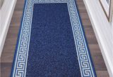 Extra Large Blue Rugs Extra Non Slip Greeky Blue & Cream Rugs Bedroom Carpets Uk