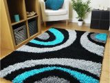 Extra Large Blue Rugs Rugs Superstore Small Extra Large Rug New Modern soft Thick Black Silver Grey Teal Blue Shaggy Rug Non Shed Shag Runners 6 66 X 230 Cm Runner