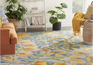 Extra Large Indoor Outdoor area Rugs Aloha Blue and Yellow Indoor/outdoor area Rug