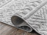Extra Large Indoor Outdoor area Rugs Hyperion Textured Banded Indoor/outdoor Gray Rug