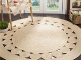 Extra Large Round area Rugs Extra Large 6 Feet Round Rugs for Living Room, Hand-braided Jute Bedroom Round Rugs 4 Ft, Dining Room Rugs, Entryways Rugs, Patio area Rugs