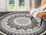 Extra Large Round area Rugs Hebe 6 Ft Large Cotton Round area Rugs Machine Washable Chic Bohemian Mandala Printed Tassel Cotton Rug Woven Throw Rug Carpet for Bedroom Living Room