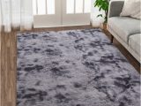 Extra Large soft area Rugs Glowsol 8’x10′ area Rug Extra Large Shag Fluffy soft Rug Carpets Fuzzy Non-skid Furry Plush area Rugs for Living Room Bedroom, Dark Gray
