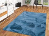 Faux Fur Blue Rug Pergamon Luxury Super soft Fur Rug Plush Blue In 7 Sizes