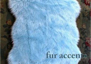 Faux Fur Navy Blue Rug 30 X 50 Faux Fur Rug Baby Sky Light Blue Sheepskin area