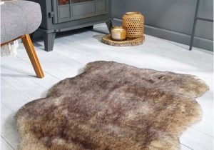 Faux Fur Navy Blue Rug Flair Freja Faux Fur Rugs In Brown Online From A29 95 Free