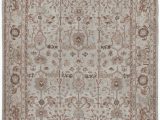 Finn Hand Knotted Rug Blue Multi Nasiri Persian Traditional Kurdish Hand Knotted Rug In Ivory Pale Blue and Rust Colors