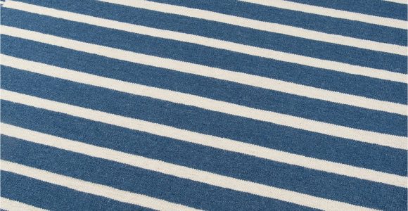 Flat Weave Blue Rug Blue and White Striped southwest Flatweave Rug Erin Gates Thompson