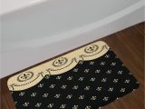 Fleur De Lis Bathroom Rug French Bath Mat by Lunarable Pattern Of Fleur De Lis Ancient