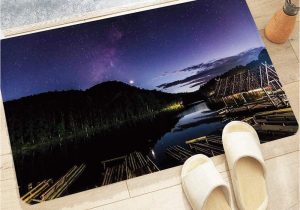 Flip Flop Bath Rug Bath Mat, Non-slip Washable Bathroom Rug 60 X 100 Cm, Space Disc …