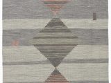 Frederick Hand Hooked Wool Blush area Rug Cahone Light Gray Dusty Coral area Rug