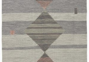 Frederick Hand Hooked Wool Blush area Rug Cahone Light Gray Dusty Coral area Rug