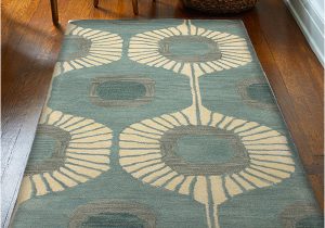 Fremont Wool Aqua area Rug Bashian Chelsea St103 Aqua Rug