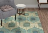 Fremont Wool Aqua area Rug Fremont Wool Aqua area Rug Aqua area Rug, Mid Century Modern …