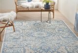 French Country Blue Rugs Nourison Bohemian & Eclectic Indoor Polyester French Country Rug …