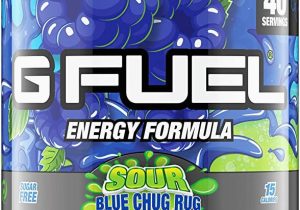 G Fuel sour Blue Chug Rug G Fuel Blue Chug Rug Tub (40 Servings) Elite Energy and Endurance …