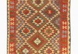 Gaines Hand Woven Natural area Rug by Charlton Home Kilim Hand Woven Wool Brown area Rug