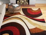 Giannini Abstract Brown Red area Rug Nadell Abstract Brown/beige area Rug
