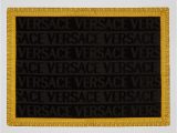 Gold Bath Rug Set Versace Logo Bath Mat