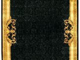 Gold Color Bath Rugs Black and Gold Rugs Black and Gold area Rug G Black Gold