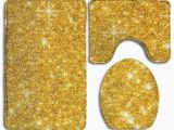 Gold Colored Bath Rugs Gohao Gold Flannel Bath Rugs, 3′ X 2′ (3 Pieces)