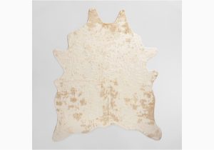 Gold Printed Faux Cowhide area Rug Gold Printed Faux Cowhide 5×7 area Rug 150 World