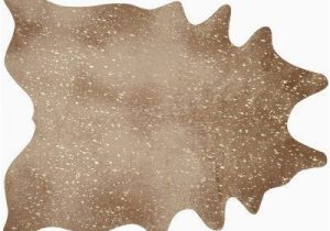 Gold Printed Faux Cowhide area Rug Williston forge Terrazas Tan Gold area Rug Faux Cowhide