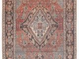 Gray and Rust area Rug Wesleyan Medallion Rust Gray area Rug 5 X8