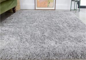 Gray and Silver area Rugs Silver Thick Shaggy Rug Light Grey Modern Durable Super soft Fluffy Shag Rugs Living Room area Bedroom 120cm X 170cm