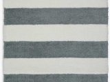 Gray and White Striped area Rug Chicago Striped Handmade Shag White Grey area Rug