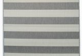 Gray and White Striped area Rug Gonsalez Striped Gray White Indoor Outdoor area Rug