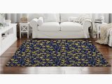 Gray Blue Yellow Rug Blue and Yellow Rugs Floral area Rug Blue and Yellow Ditsy – Etsy.de