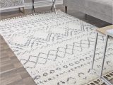 Gray White Blue area Rug Cosmoliving by Cosmopolitan Reena area Rug Shadow Gray