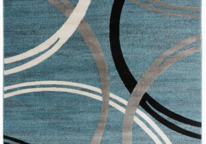 Gray White Blue area Rug Neal Abstract Blue area Rug