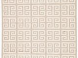 Greek Key area Rug Wool Greek Key Flat Wool Rug Khaki Tan Gray