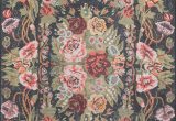 Green and Pink area Rugs Chiu Floral Black Green Pink area Rug