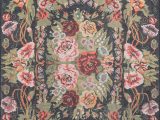 Green and Pink area Rugs Chiu Floral Black Green Pink area Rug