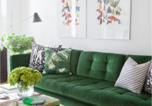 Green Couch Blue Rug the Couch Trend for 2017 Stylish Emerald Green sofas