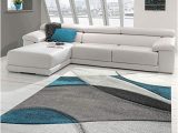 Grey and Blue Living Room Rug Modern Rug for Living Room Abstract Blue Grey Black Size 60 X 110 …